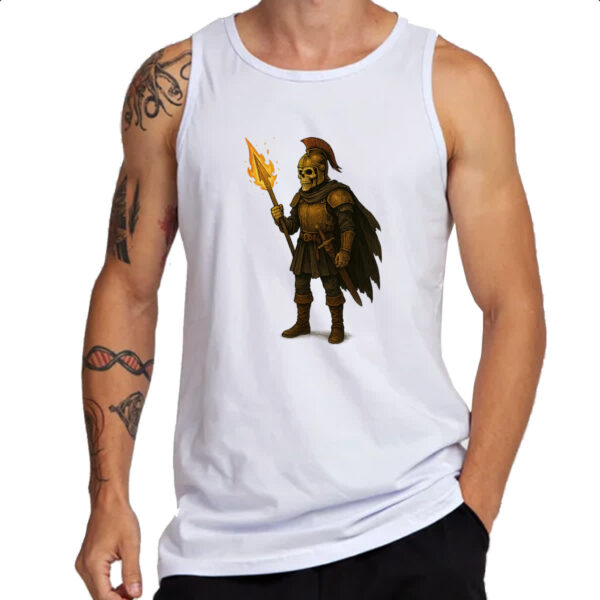 Camiseta Regata Caveira guerreira medieval - Imagem 3