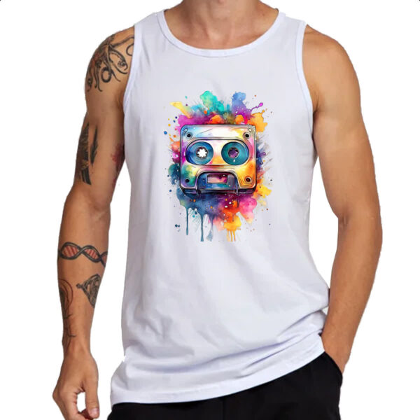 Camiseta Regata Fita K7 Watercolor Arte - Imagem 3