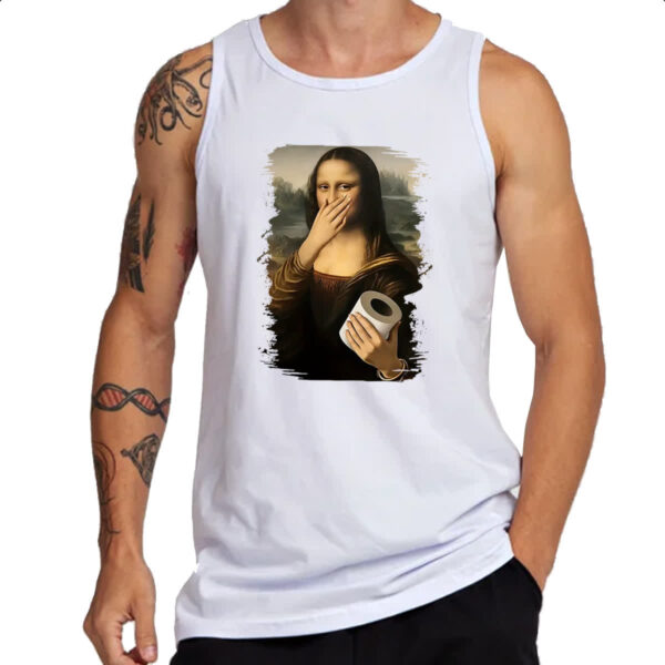 Camiseta Regata Mona Lisa que fedo - Imagem 3