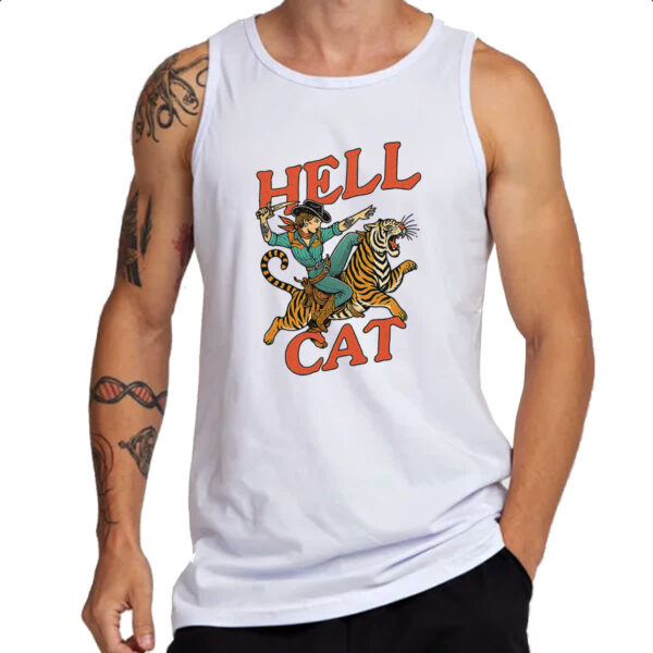 Camiseta Regata Hell Cat Girl - Imagem 3