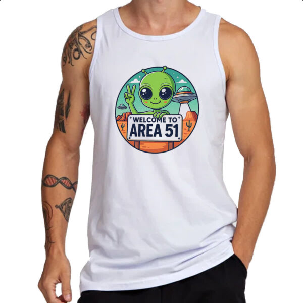 Camiseta Regata Bem vindo a Area 51 - Imagem 3