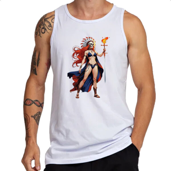 Camiseta Regata Guerreira indigena xama - Imagem 3