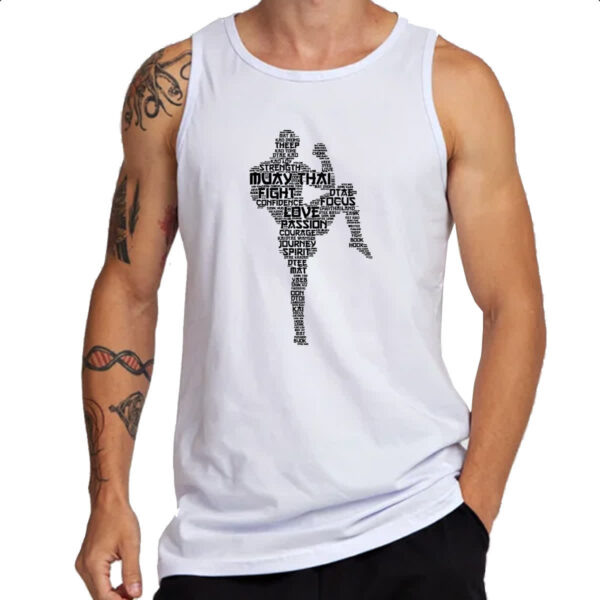 Camiseta Regata Muay Thai Palavras - Imagem 3