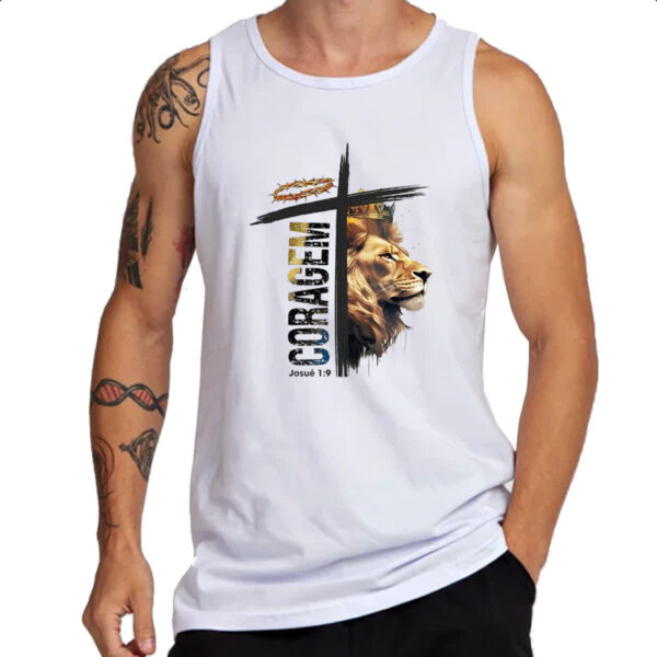 Camiseta Regata Coragem Josue 1-9 - Imagem 3