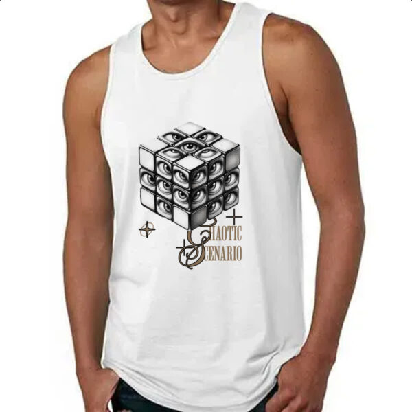 Camiseta Regata Cubo Magico Chaotic - Imagem 4