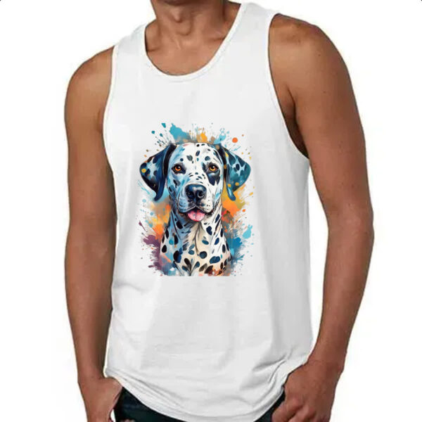 Camiseta Regata Dalmata Watercolor Arte - Imagem 4