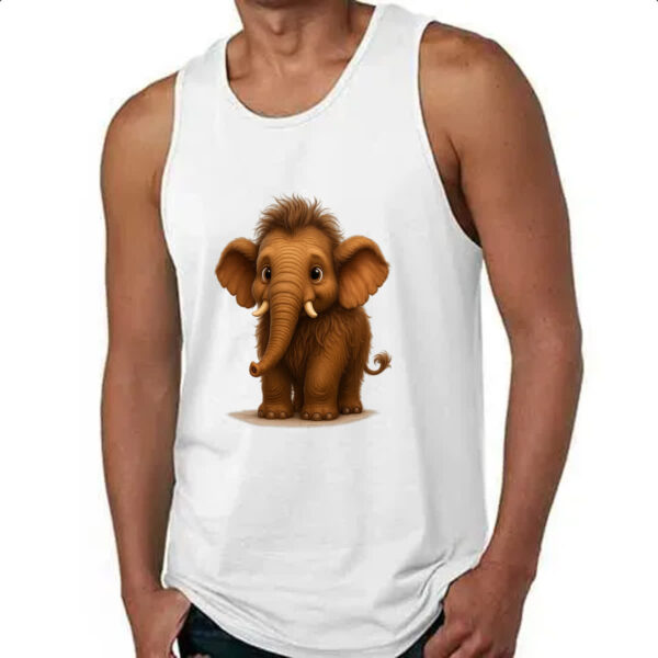 Camiseta Regata Filhote de Mamute 3D art - Imagem 4