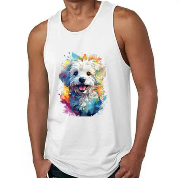 Camiseta Regata Maltes Watercolor Arte - Imagem 4