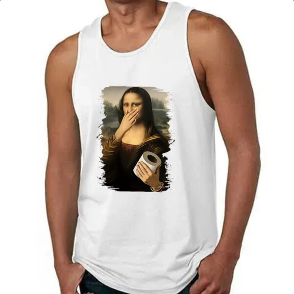 Camiseta Regata Mona Lisa que fedo - Imagem 4