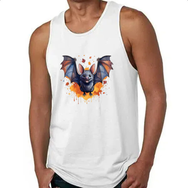 Camiseta Regata Morcego Watercolor Arte - Imagem 4