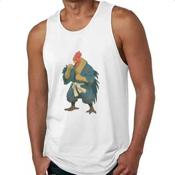 Camiseta Regata Galo Samurai Cartoon art - Imagem 4
