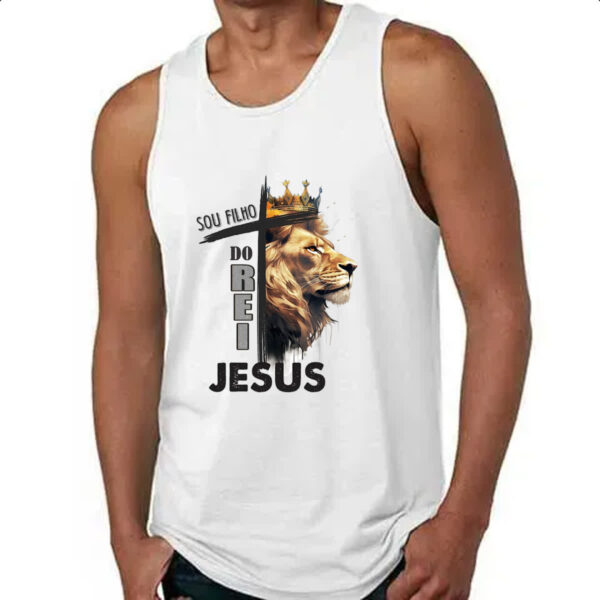 Camiseta Regata Sou filho do rei Jesus - Imagem 4