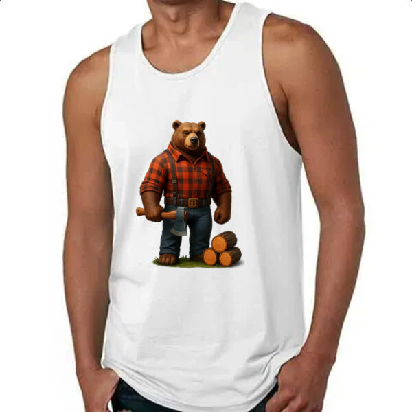 Camiseta Regata Urso Lenhador - Imagem 4