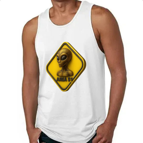 Camiseta Regata Placa ET Area 51 3D - Imagem 4