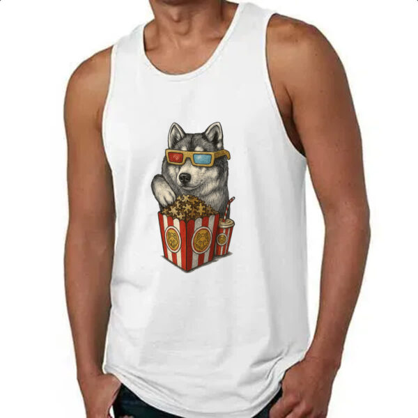 Camiseta Regata Lobo cinema 3D - Imagem 4