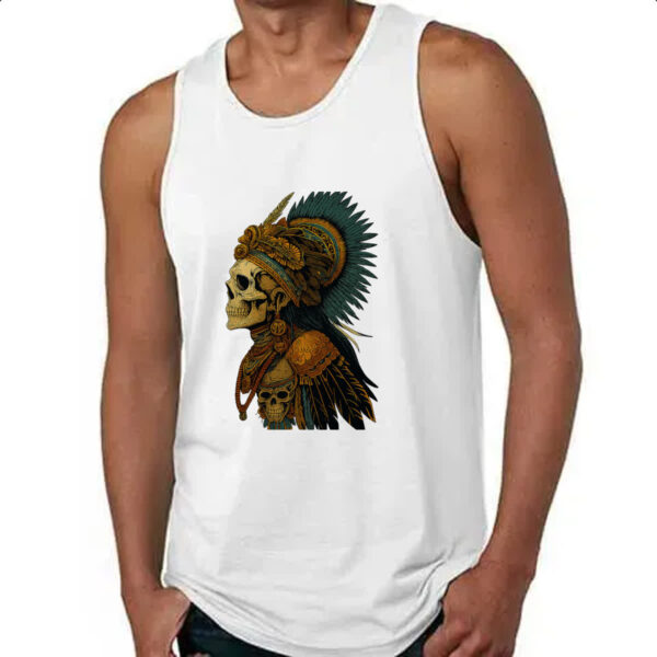 Camiseta Regata Totem Caveira Indigena - Imagem 4