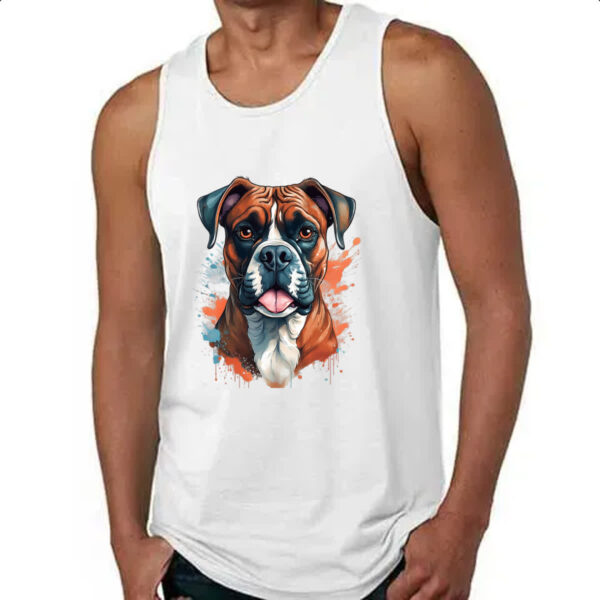 Camiseta Regata Boxer Watercolor Arte - Imagem 4