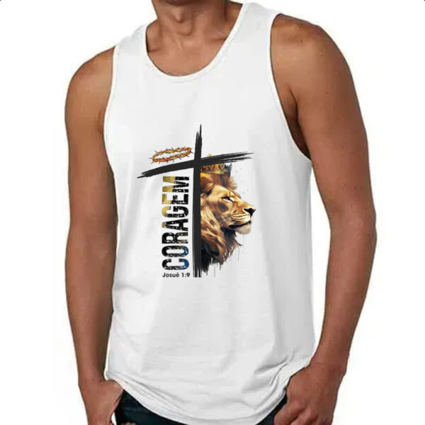Camiseta Regata Coragem Josue 1-9 - Imagem 4