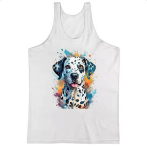 Camiseta Regata Dalmata Watercolor Arte