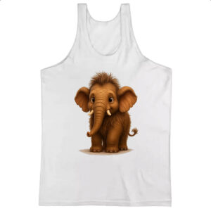Camiseta Regata Filhote de Mamute 3D art