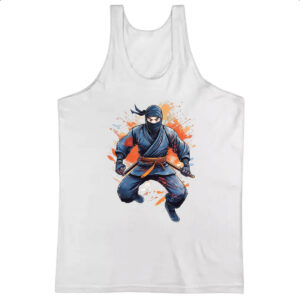 Camiseta Regata Ninja Watercolor Arte