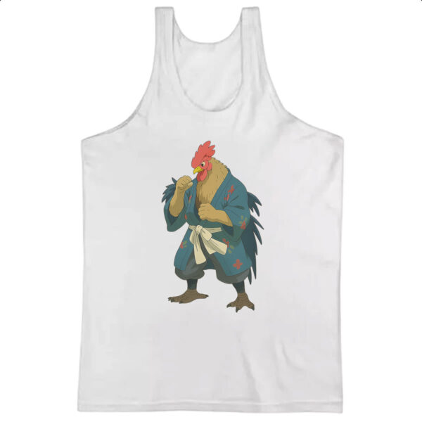 Camiseta Regata Galo Samurai Cartoon art
