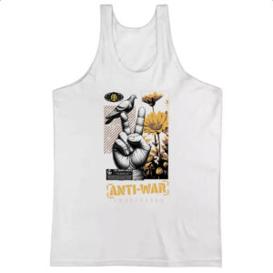 Camiseta Regata Paz e amor anti guerra