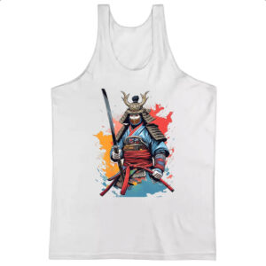 Camiseta Regata Samurai Watercolor Arte