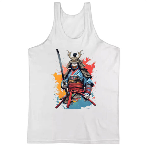 Camiseta Regata Samurai Watercolor Arte
