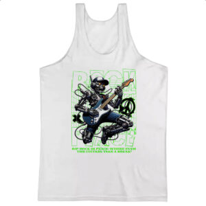 Camiseta Regata Skull Robot Rock