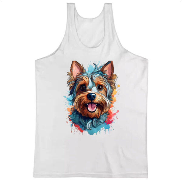 Camiseta Regata Yorkshire Terrier Watercolor Arte