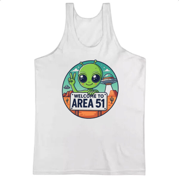 Camiseta Regata Bem vindo a Area 51