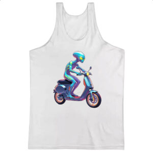 Camiseta Regata ET andando de moto