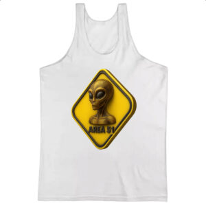 Camiseta Regata Placa ET Area 51 3D