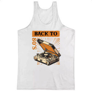 Camiseta Regata Back to anos 80 vitrola