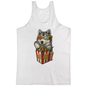 Camiseta Regata Lobo cinema 3D