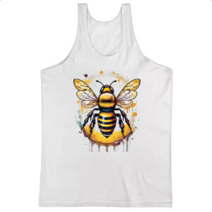 Camiseta Regata Abelha Watercolor Arte
