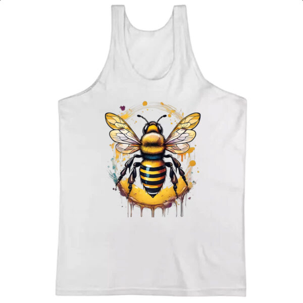 Camiseta Regata Abelha Watercolor Arte