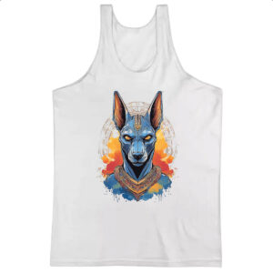 Camiseta Regata Anubis Watercolor Arte
