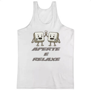 Camiseta Regata Aperta e relaxa