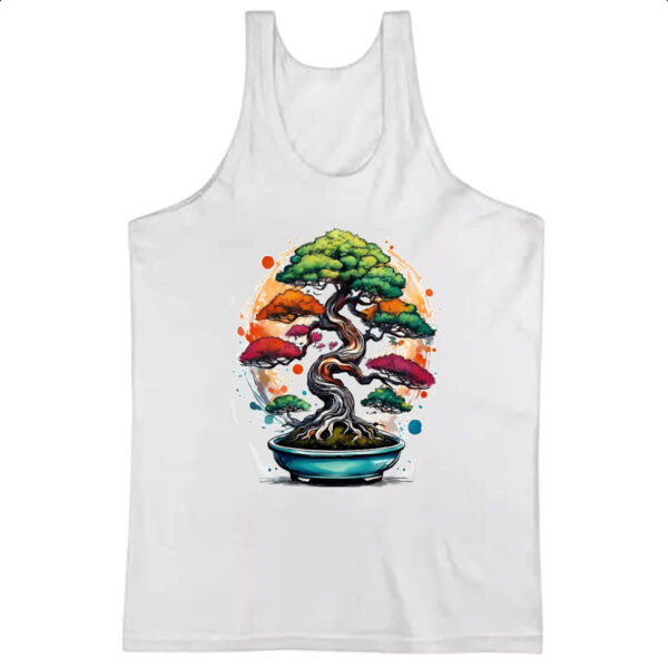 Camiseta Regata Bonsai Watercolor Arte