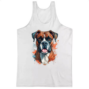 Camiseta Regata Boxer Watercolor Arte