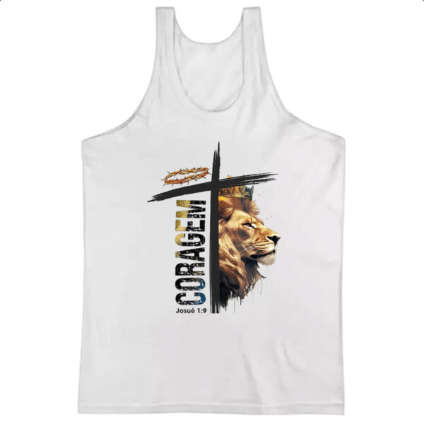 Camiseta Regata Coragem Josue 1-9