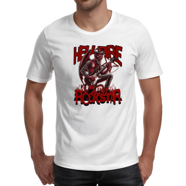 Camiseta Unissex Hell Fire Rockstar - Imagem 2