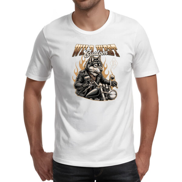 Camiseta Unissex Lobo Wild West Custom - Imagem 2