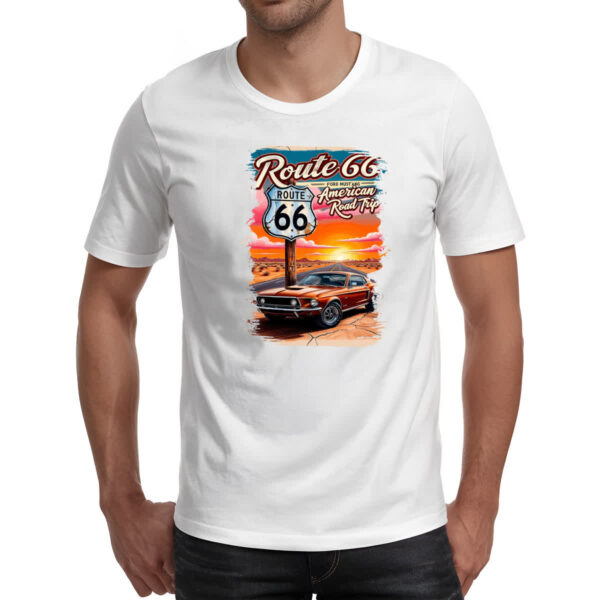 Camiseta Unissex Mustang Route 66 - Imagem 2