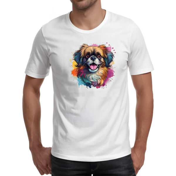 Camiseta Unissex Pequines Watercolor Arte - Imagem 2