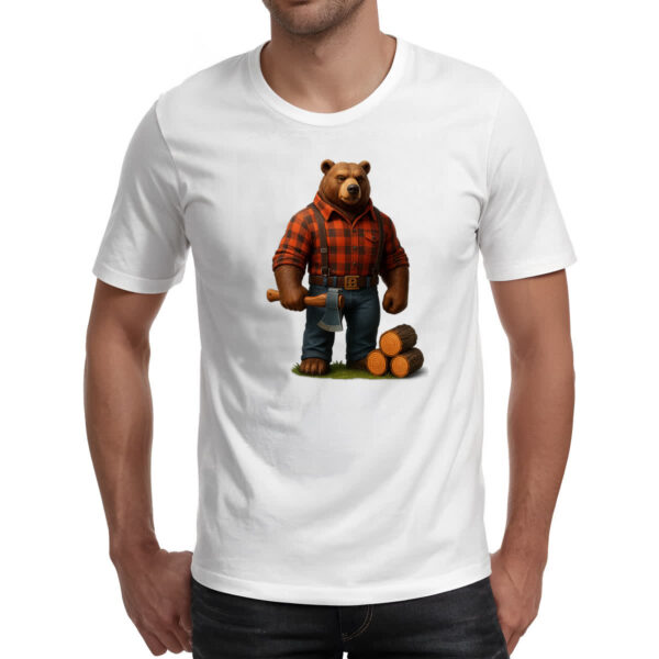 Camiseta Unissex Urso Lenhador - Imagem 2