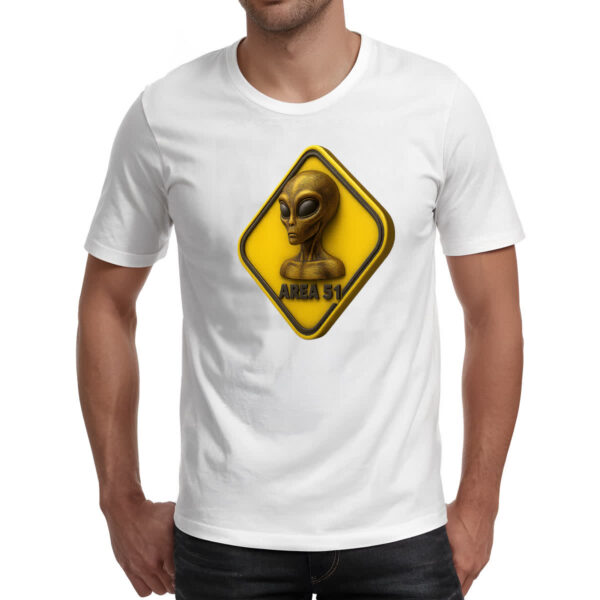 Camiseta Unissex Placa ET Area 51 3D - Imagem 2