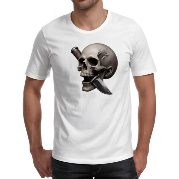 Camiseta Unissex Faca na caveira - Imagem 2